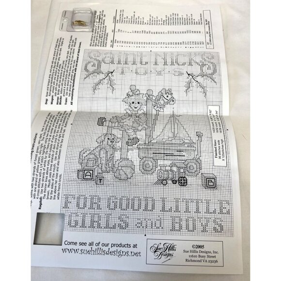 Saint Nicks Toys Cross Stitch Pattern Sue Hillis Designs With Charm - Picture 5 of 6